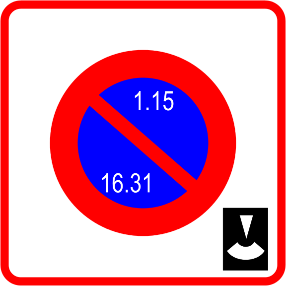 stationnement unilatéral panneau